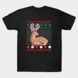 Ugly Christmas Sweaters Deer T-Shirt